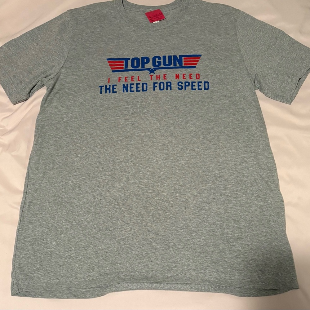 Bella Canvas Heather Gray Top Gun Tee
